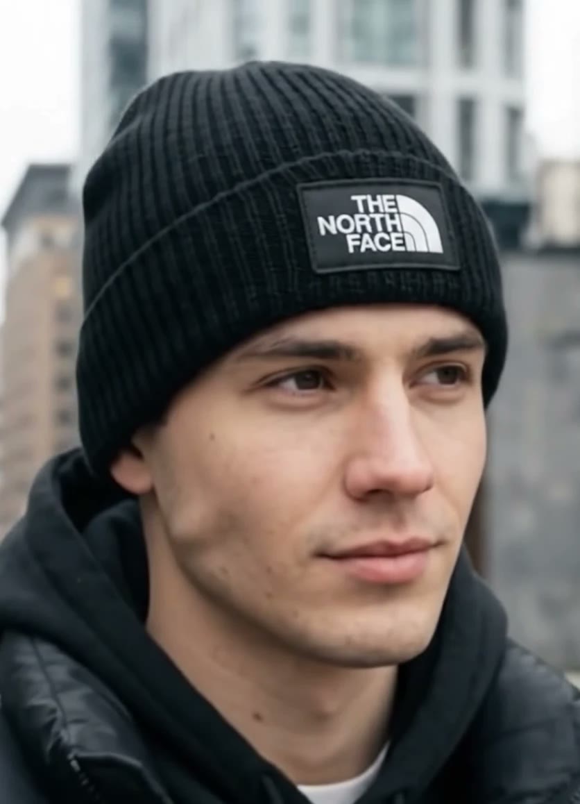 Шапка Logo Box з відворотом, вигляд спереду